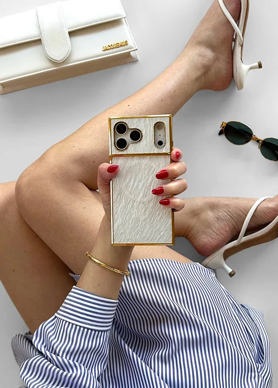 Elite Collection - SQUARE® Gilded Pearl iPhone Case