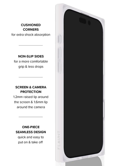 SQUARE® Icy Blue Pearl iPhone Case