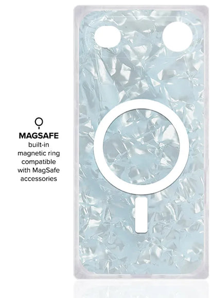SQUARE® Icy Blue Pearl iPhone Case