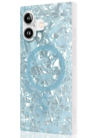 SQUARE® Icy Blue Pearl iPhone Case