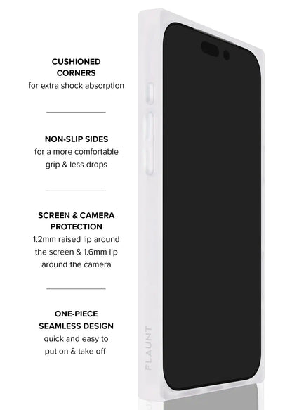 SQUARE® Icy Blue Pearl iPhone Case