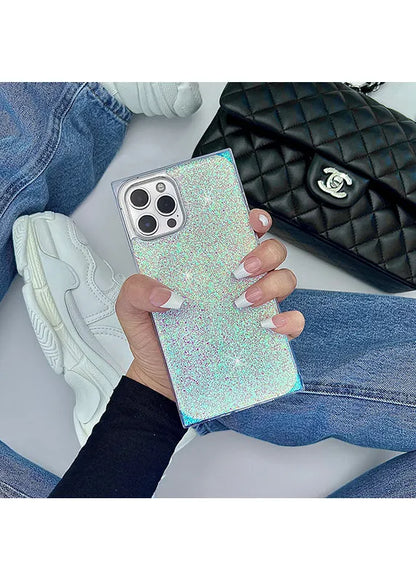 SQUARE® Iridescent Glitter iPhone Case