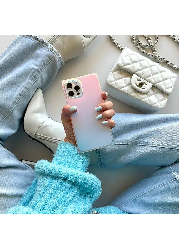 SQUARE® Iridescent Satin iPhone Case