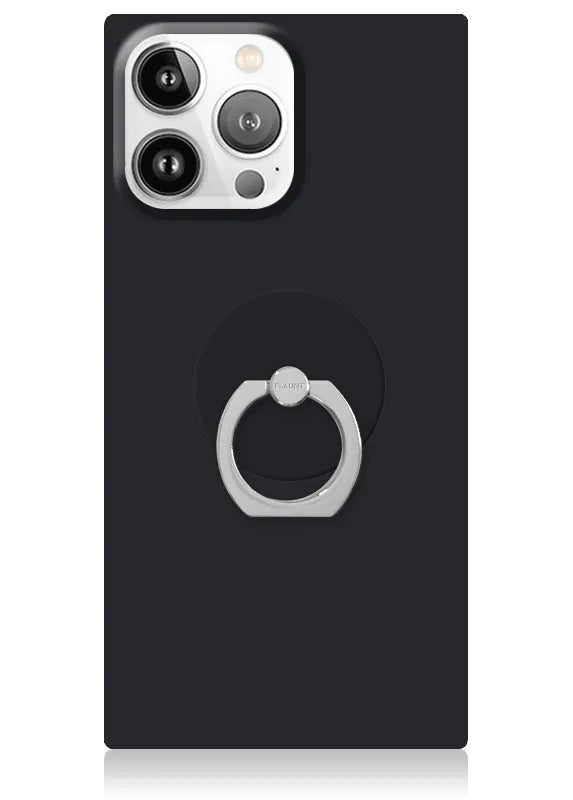 Matte Black Adhesive Phone Ring Stand