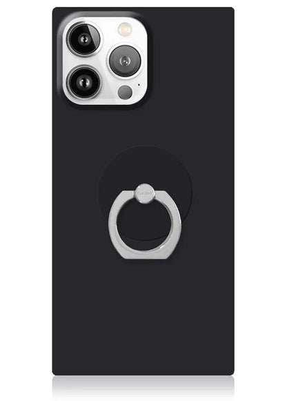 Matte Black Adhesive Phone Ring Stand