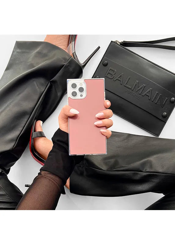 SQUARE® Metallic Rose Mirror iPhone Case