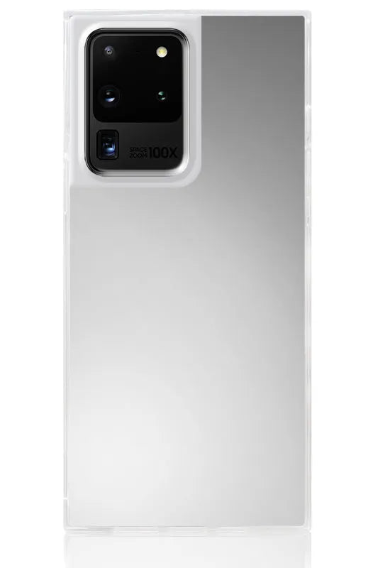 SQUARE® Metallic Silver Mirror Galaxy Case