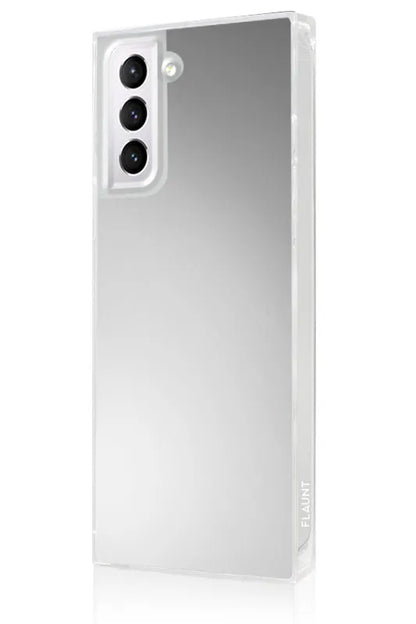 SQUARE® Metallic Silver Mirror Galaxy Case