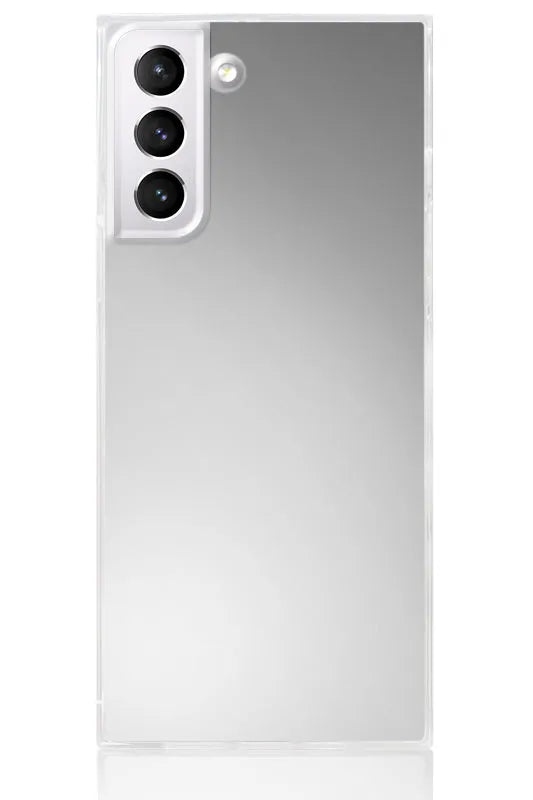 SQUARE® Metallic Silver Mirror Galaxy Case