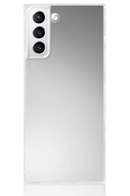 SQUARE® Metallic Silver Mirror Galaxy Case