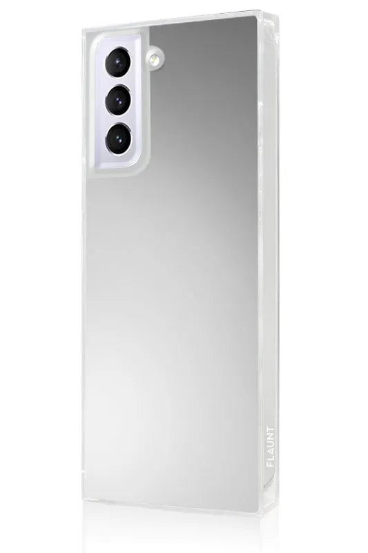 SQUARE® Metallic Silver Mirror Galaxy Case
