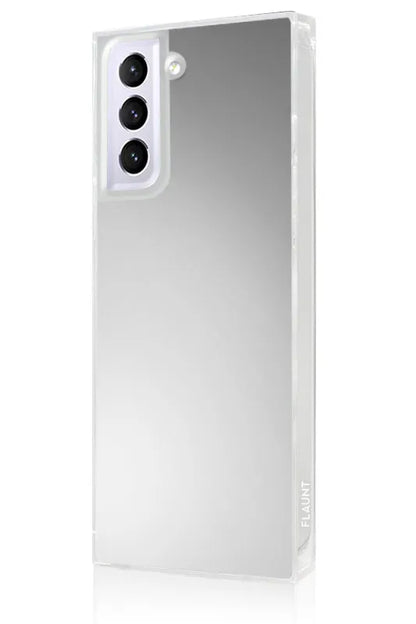 SQUARE® Metallic Silver Mirror Galaxy Case
