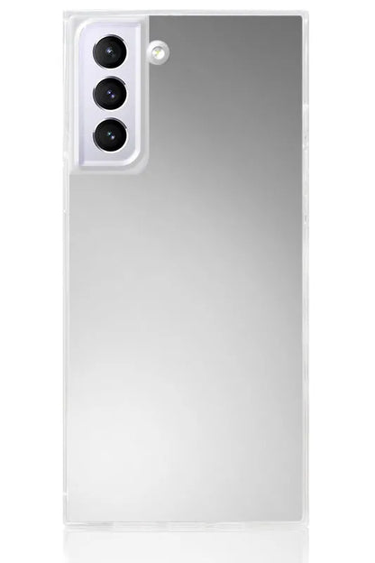 SQUARE® Metallic Silver Mirror Galaxy Case