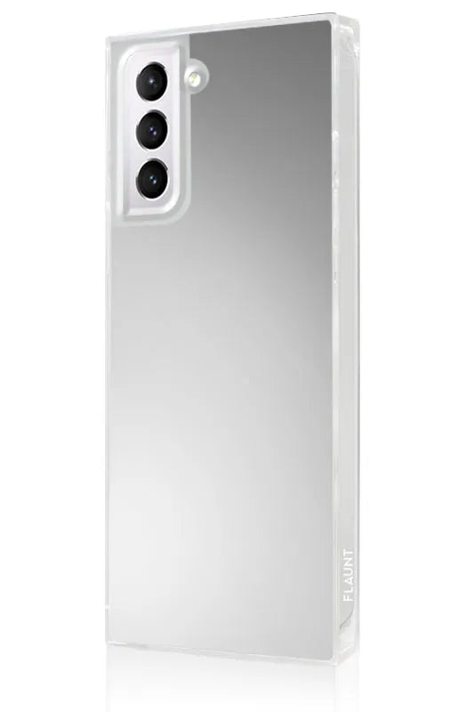 SQUARE® Metallic Silver Mirror Galaxy Case