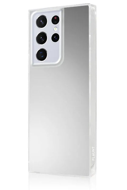 SQUARE® Metallic Silver Mirror Galaxy Case