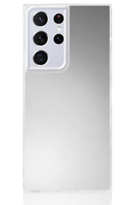 SQUARE® Metallic Silver Mirror Galaxy Case