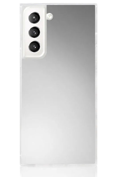 SQUARE® Metallic Silver Mirror Galaxy Case