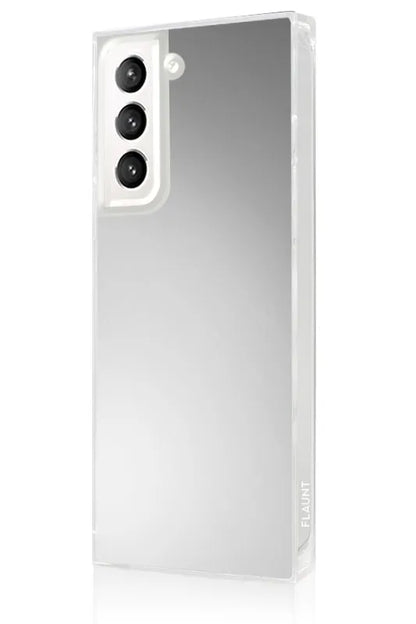 SQUARE® Metallic Silver Mirror Galaxy Case