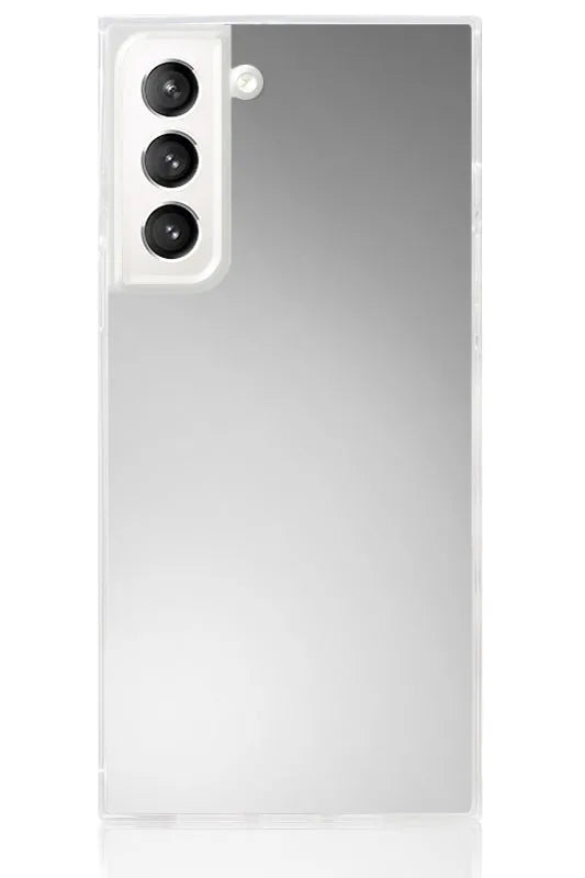 SQUARE® Metallic Silver Mirror Galaxy Case