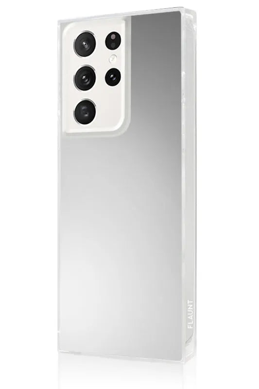 SQUARE® Metallic Silver Mirror Galaxy Case