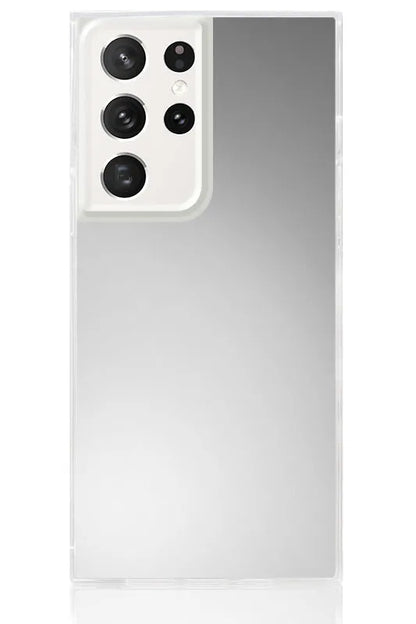 SQUARE® Metallic Silver Mirror Galaxy Case