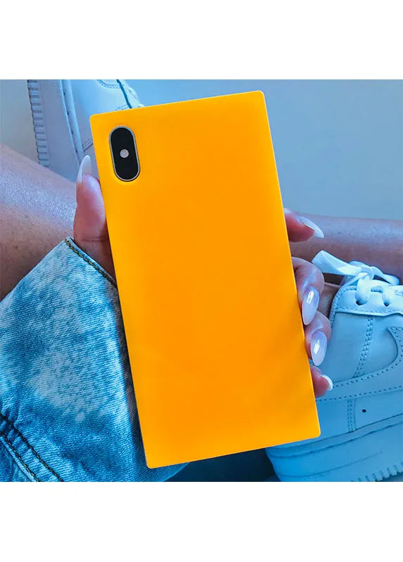 SQUARE® Neon Orange iPhone Case
