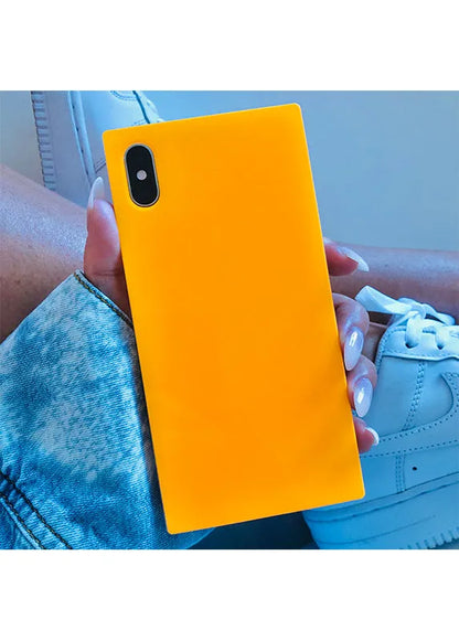 SQUARE® Neon Orange iPhone Case