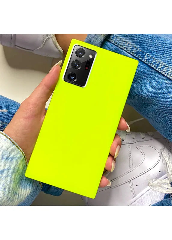 SQUARE® Neon Yellow Galaxy Case