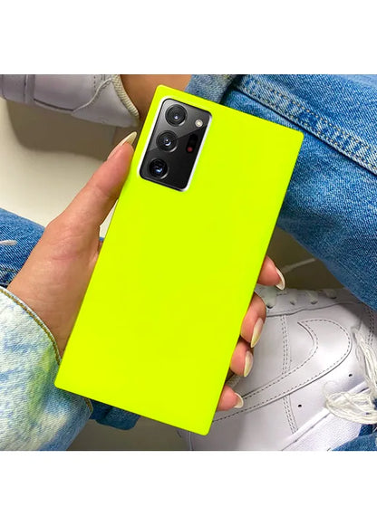 SQUARE® Neon Yellow Galaxy Case