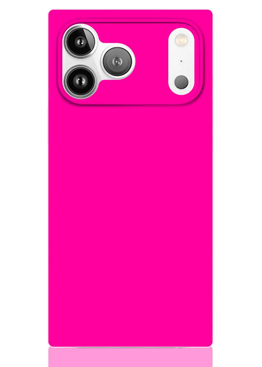 SQUARE® Neon Pink iPhone Case