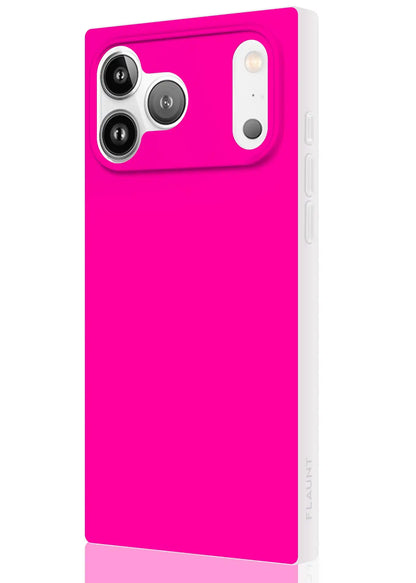SQUARE® Neon Pink iPhone Case