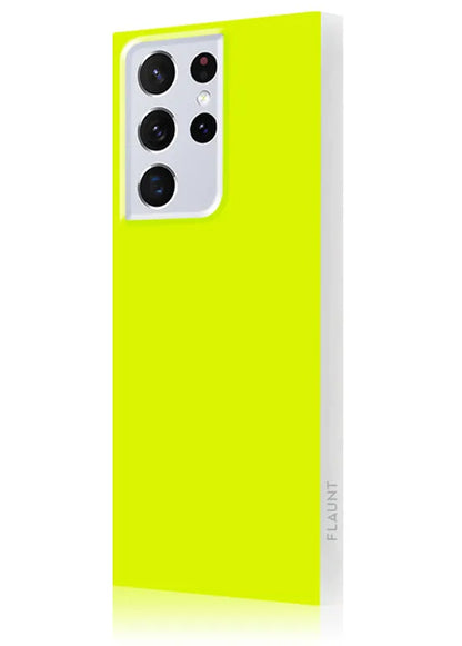 SQUARE® Neon Yellow Galaxy Case