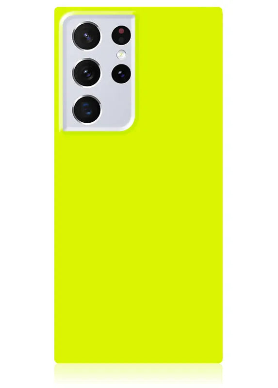 SQUARE® Neon Yellow Galaxy Case