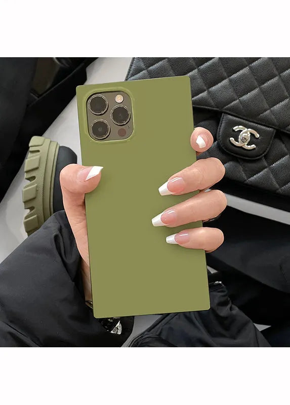 SQUARE® Olive Green iPhone Case