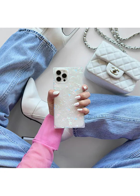 SQUARE® Opal Shell Galaxy Case