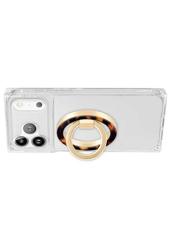 Tortoise Shell Premium MagSafe Phone Ring Stand (Works with MagSafe Cases Only)