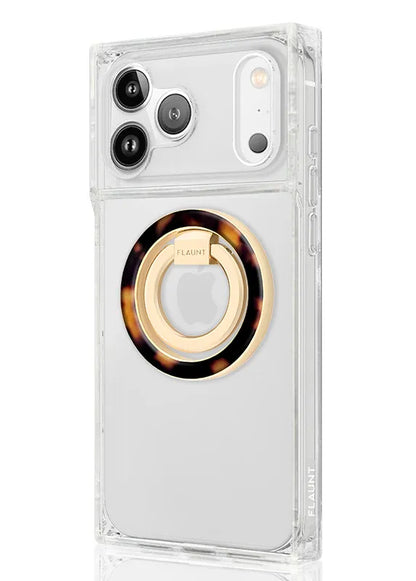 Tortoise Shell Premium MagSafe Phone Ring Stand (Works with MagSafe Cases Only)