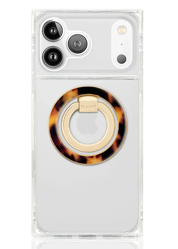 Tortoise Shell Premium MagSafe Phone Ring Stand (Works with MagSafe Cases Only)