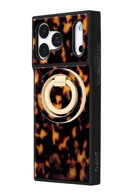 Tortoise Shell Premium MagSafe Phone Ring Stand (Works with MagSafe Cases Only)