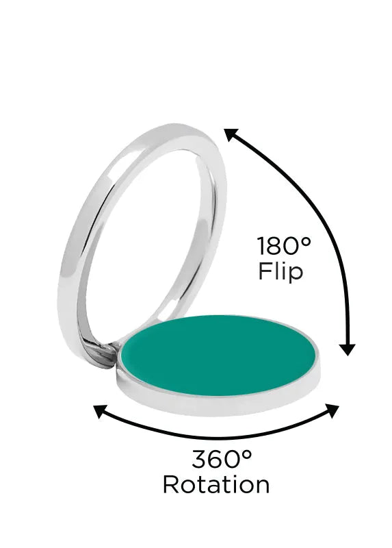 Teal Adhesive Phone Ring Stand