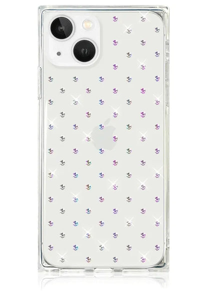 SQUARE® Iridescent Crystal Rhinestone iPhone Case
