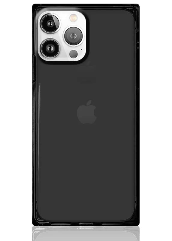 SQUARE® Clear Black iPhone Case