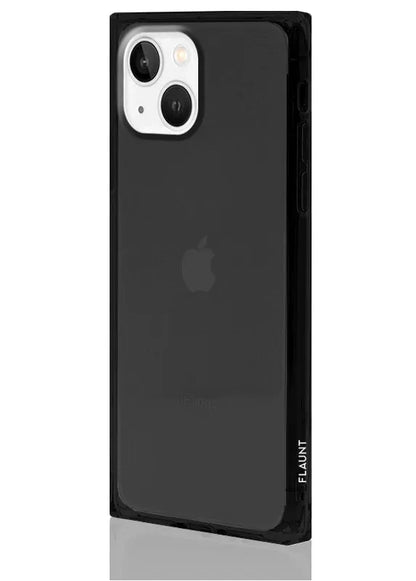 SQUARE® Clear Black iPhone Case