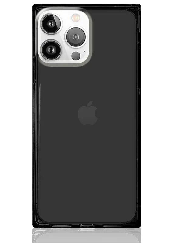 SQUARE® Clear Black iPhone Case