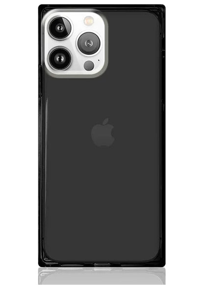 SQUARE® Clear Black iPhone Case