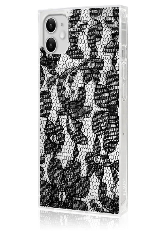 SQUARE® Black Lace iPhone Case