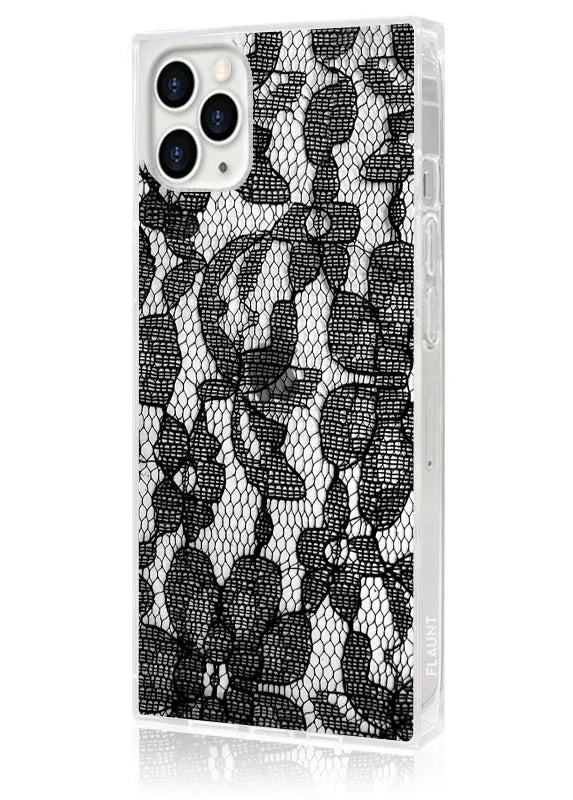 SQUARE® Black Lace iPhone Case