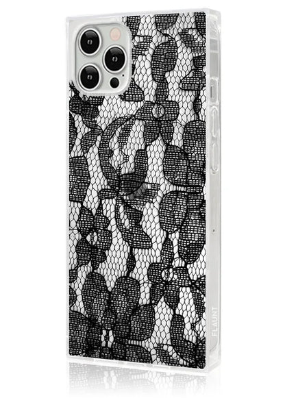 SQUARE® Black Lace iPhone Case