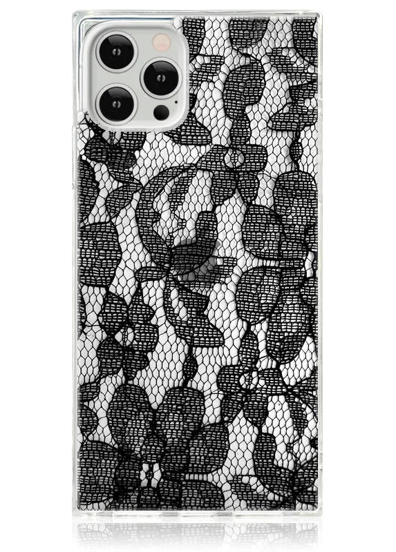 SQUARE® Black Lace iPhone Case