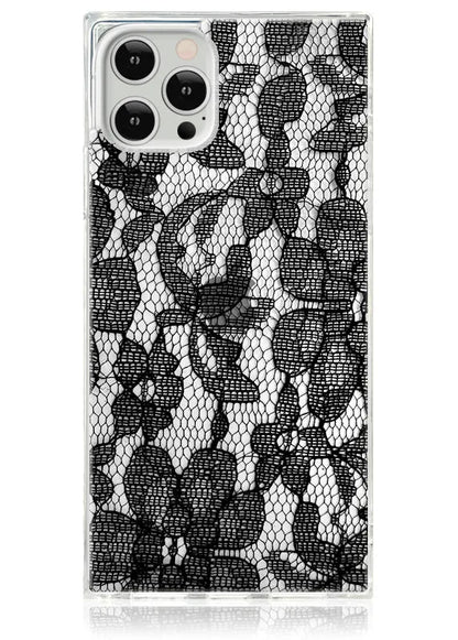 SQUARE® Black Lace iPhone Case